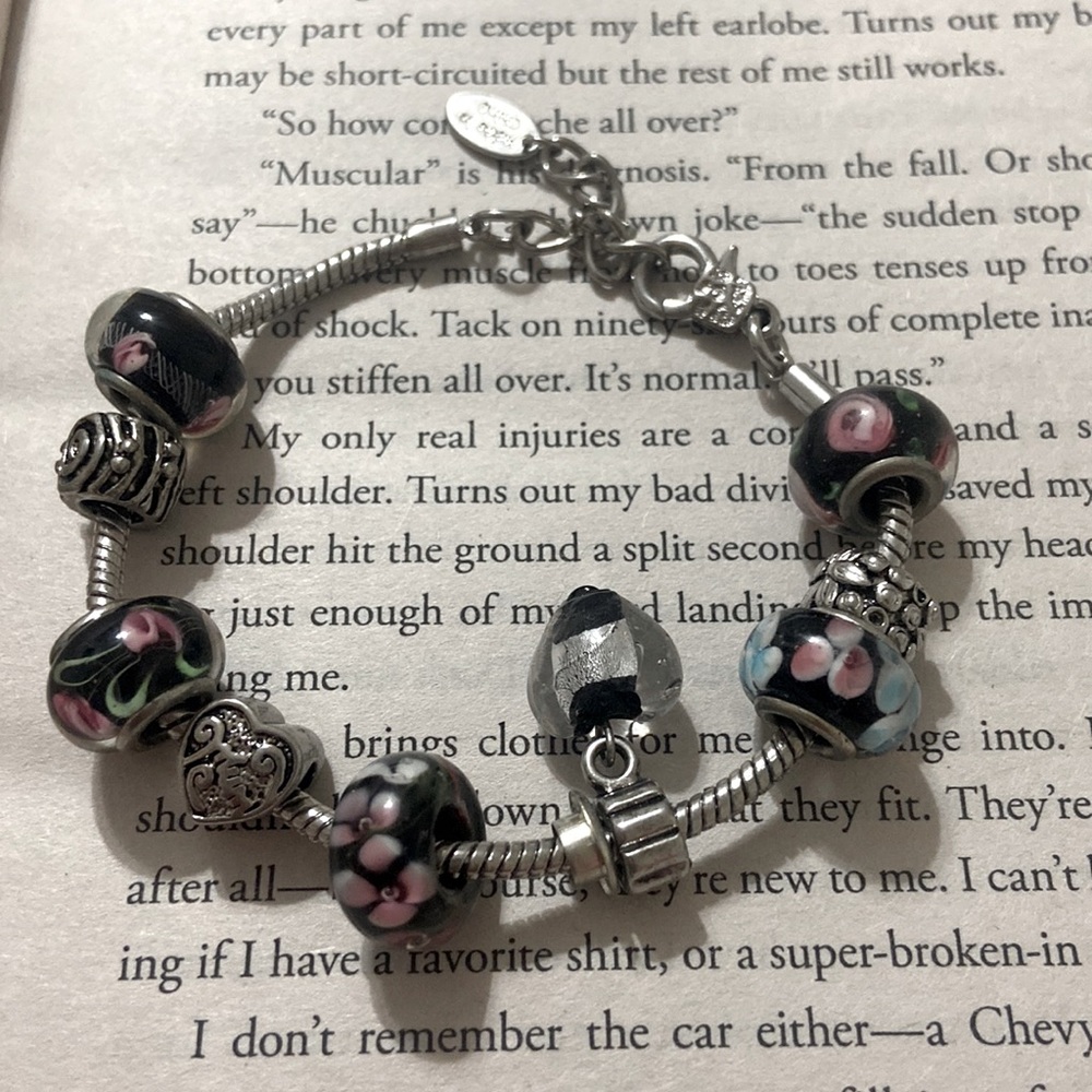 silver charm bracelet